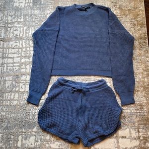 Women’s Matching Sweater Shorts Set
